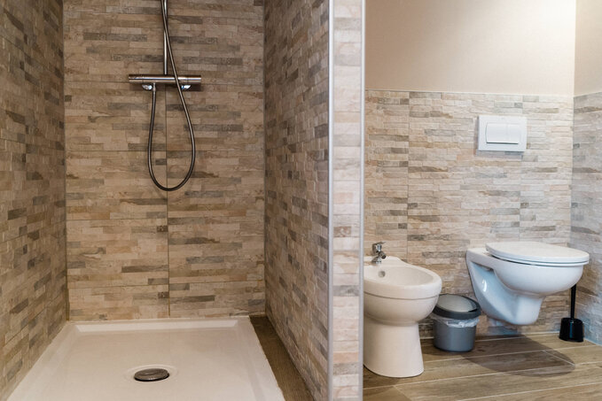 Photo salle de douche gîte Drôme avec piscine chez marcel